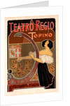 Italian poster for le Théâtre royal de Turin by Giuseppe Boano