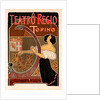 Italian poster for le Théâtre royal de Turin by Giuseppe Boano