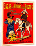 Poster for le Bazar des Halles et Postes by Fernand Fernel