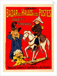 Poster for le Bazar des Halles et Postes by Fernand Fernel