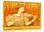 Poster for Leçons de Violon. The violin lesson by Paul Berthon