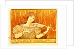 Poster for Leçons de Violon. The violin lesson by Paul Berthon