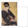 Tamaya uchi Hanamurasaki, Sekiya, Teriha, Hanamurasaki of the Tamaya, kamuro, Sekiya, Teriha by Utamaro Kitagawa