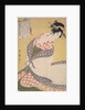 Shira-uchikake,The white surcoat by Utamaro Kitagawa