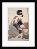 Chichi, About to breastfeed by Utamaro Kitagawa