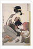 Chichi, About to breastfeed by Utamaro Kitagawa