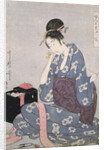 Hari-shigoto, Needlework by Utamaro Kitagawa