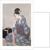 Hari-shigoto, Needlework by Utamaro Kitagawa