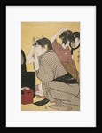 Kami-yui, Dressing the hair by Utamaro Kitagawa