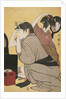 Kami-yui, Dressing the hair by Utamaro Kitagawa