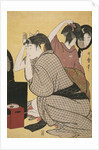 Kami-yui, Dressing the hair by Utamaro Kitagawa
