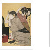 Kami-yui, Dressing the hair by Utamaro Kitagawa