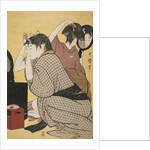 Kami-yui, Dressing the hair by Utamaro Kitagawa