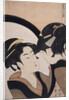 Sugatami shichinin keshô, Seven women applying make-up using a full-length mirror by Utamaro Kitagawa