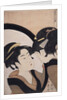 Sugatami shichinin keshô, Seven women applying make-up using a full-length mirror by Utamaro Kitagawa