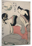 Sankatsu Hanshichi no bosetsu, The maternal love of Sankatsu and Hanshichi by Utamaro Kitagawa