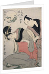 Sankatsu Hanshichi no bosetsu, The maternal love of Sankatsu and Hanshichi by Utamaro Kitagawa