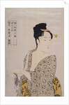 Uwaki no sô, The fancy-free type. Collection Fujin sôgaku juttai, Ten types in the physiognomic study of women by Utamaro Kitagawa