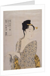 Uwaki no sô, The fancy-free type. Collection Fujin sôgaku juttai, Ten types in the physiognomic study of women by Utamaro Kitagawa