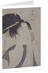 Nan'eki ha-jirushi, Ha...of the Southern Station by Utamaro Kitagawa