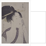 Nan'eki ha-jirushi, Ha...of the Southern Station by Utamaro Kitagawa