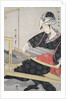 Hata-ori, Weaving on a loom by Utamaro Kitagawa