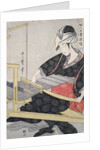 Hata-ori, Weaving on a loom by Utamaro Kitagawa