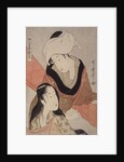 Shinshi-bari, Cloth-stretcher by Utamaro Kitagawa