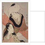 Shinshi-bari, Cloth-stretcher by Utamaro Kitagawa