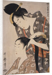 Kami-yui, Hairdresser by Utamaro Kitagawa