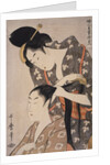 Kami-yui, Hairdresser by Utamaro Kitagawa