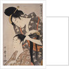 Kami-yui, Hairdresser by Utamaro Kitagawa