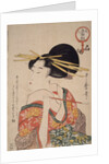 Kiseru o motsu onna, Woman holding a pipe by Utamaro Kitagawa