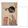 Kiseru o motsu onna, Woman holding a pipe by Utamaro Kitagawa