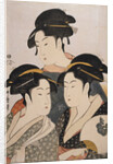 Tôji san bijin, Three beauties of the present day by Utamaro Kitagawa