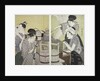 Daidokoro, Kitchen scene by Utamaro Kitagawa