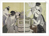 Daidokoro, Kitchen scene by Utamaro Kitagawa