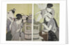 Daidokoro, Kitchen scene by Utamaro Kitagawa