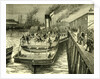 Glasgow Broomielaw UK 1880. Early Morning Departure of the Highland Steamer Columba by Anonymous