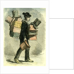 Madrid Spain Vender of Hat-Boxes 1866 by Anonymous