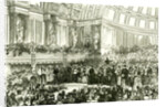 The People's Palace London UK 1887 Her Majesty Opening the Queen's Hall. East London. People Events by Anonymous