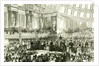 The People's Palace London UK 1887 Her Majesty Opening the Queen's Hall. East London. People Events by Anonymous