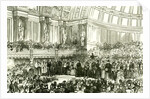 The People's Palace London UK 1887 Her Majesty Opening the Queen's Hall. East London. People Events by Anonymous