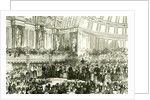 The People's Palace London UK 1887 Her Majesty Opening the Queen's Hall. East London. People Events by Anonymous