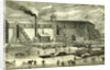 Ice Industry U.S.A. 1881 Winter View of Elevating Ice Into Buildings by Anonymous