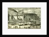 Ice Industry U.S.A. 1881 Winter View of Elevating Ice Into Buildings by Anonymous
