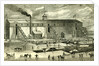 Ice Industry U.S.A. 1881 Winter View of Elevating Ice Into Buildings by Anonymous
