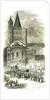 Procession to St. Martin's Cologne Köln 1846 Germany by Anonymous