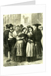 Holy Week Rome Italy 1866 Villagers Assembling for Religious Services by Anonymous