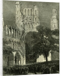 Kelso UK 1867 Kelso Abbey Illuminated by the Lime-Light. During the Queen's Visit to the Scottish Border. Great Britain by Anonymous